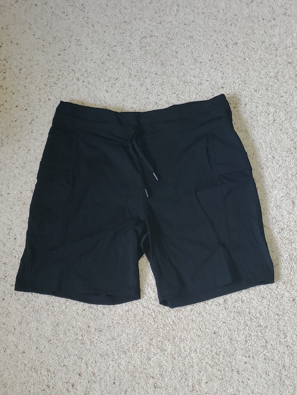 Black Drawstring Athletic Shorts